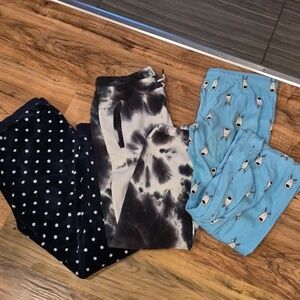💙3 Pcs Bundle Soft Fuzzy Pajama Pants